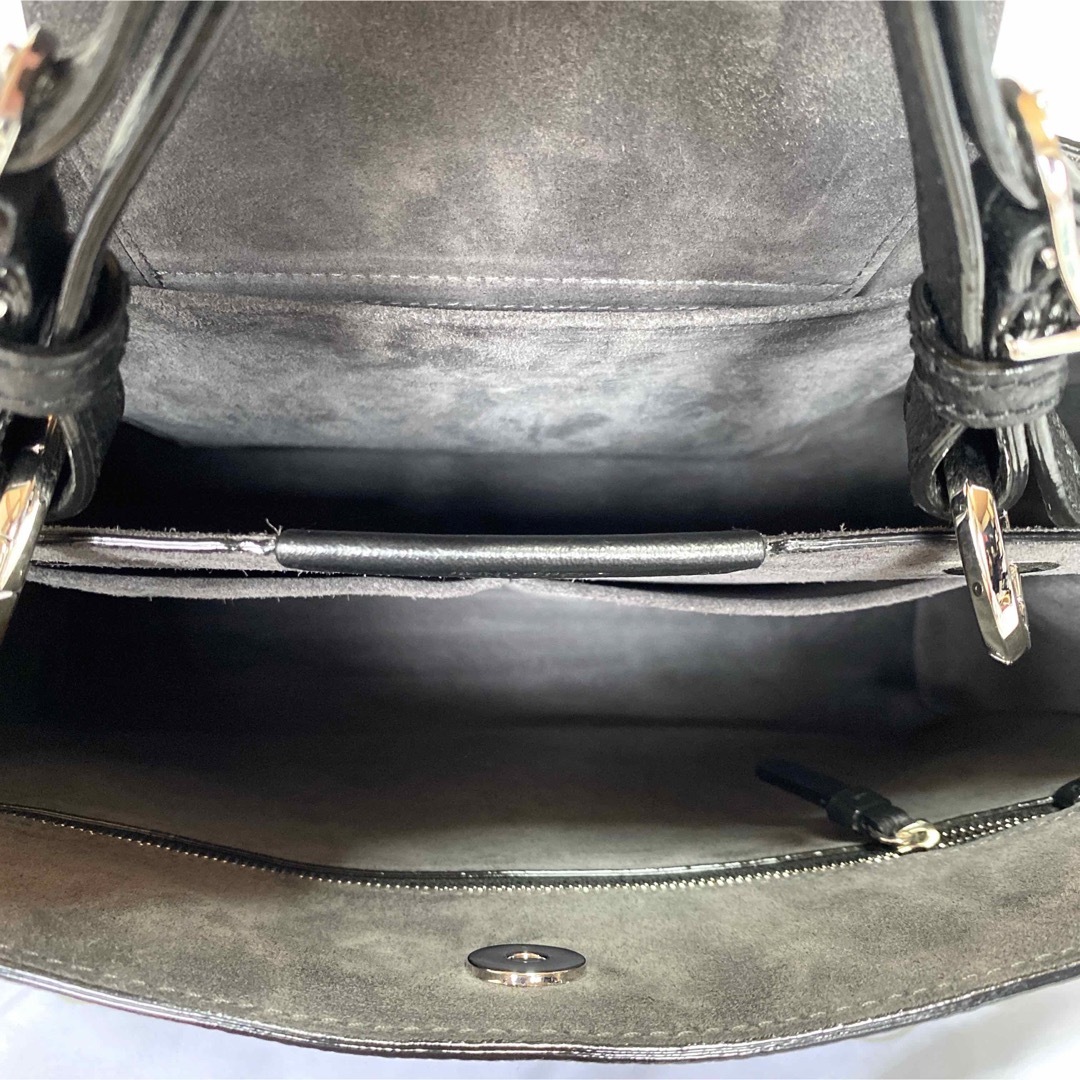 未使用級 JIMMY CHOO VARENNE BLACK JC 2WAYBAG - ハンドバッグ