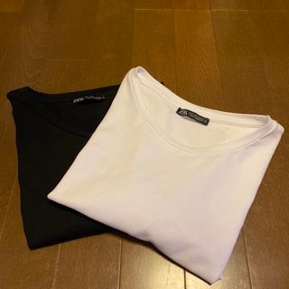 ザラ(ZARA)のZARA ベーシックTシャツ2枚セット(Tシャツ(半袖/袖なし))