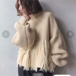 Ameri VINTAGE - CHAMBRAY LIKE 2WAY KNIT 完売品の通販 by 彩佳's ...
