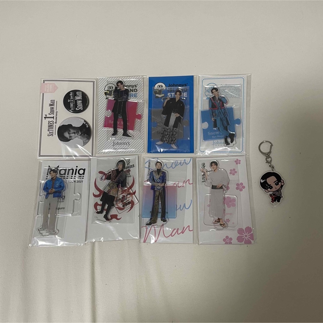 目黒蓮 アクスタ すのチル 缶バッジ セット - アイドルグッズ