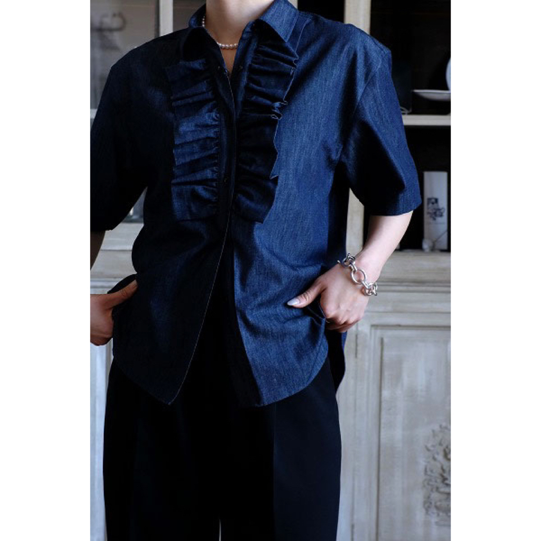 BOWTE ★ダンガリーフリルシャツ★ DUNGAREE FRILL SHIRT