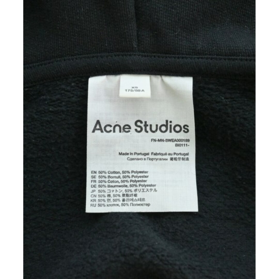 Acne Studios(アクネストゥディオズ)のAcne Studios アクネストゥディオズ パーカー XS 黒 【古着】【中古】 メンズのトップス(パーカー)の商品写真