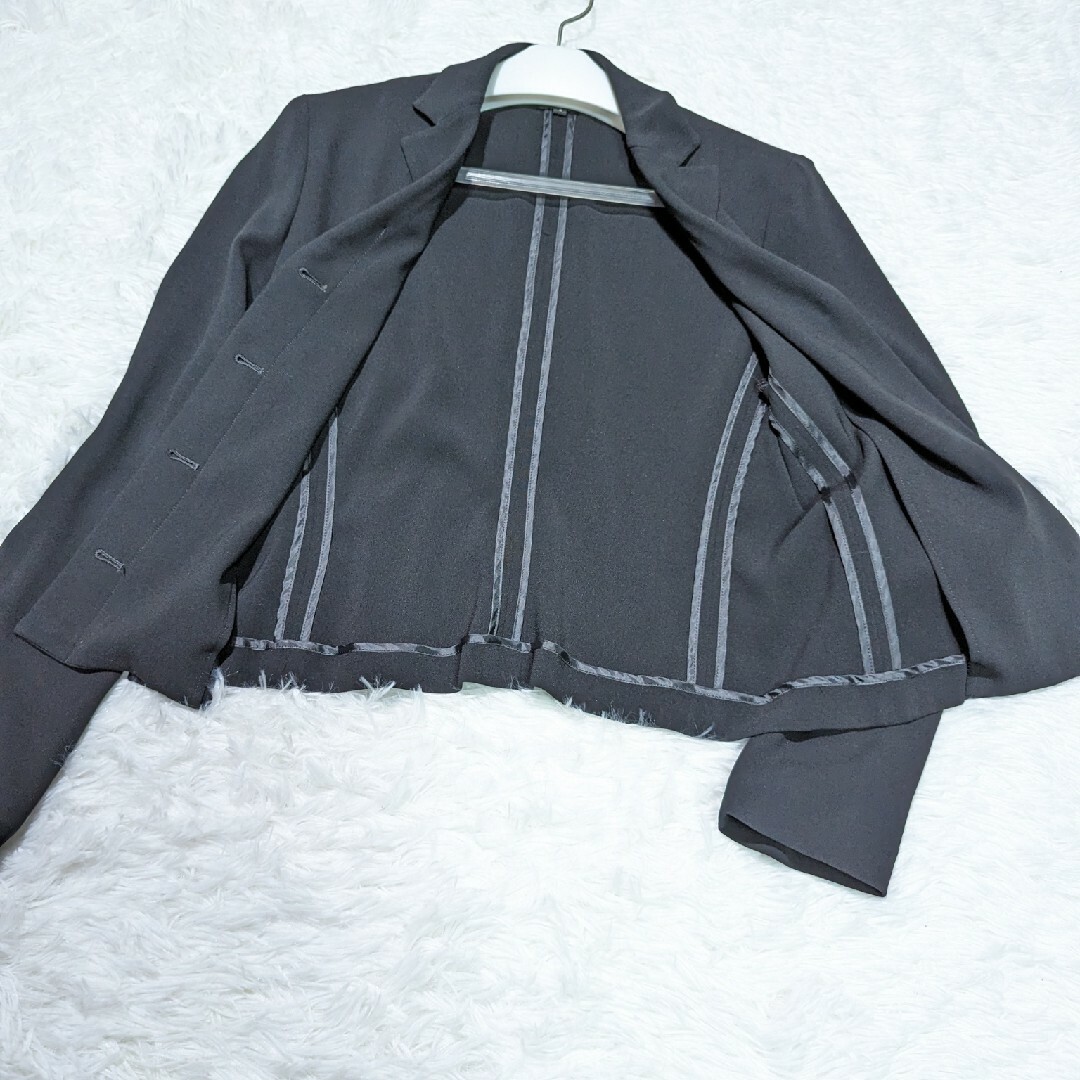 Calvin Klein(カルバンクライン)のカルバンクライン ブラックフォーマル ジャケット ワンピース セットアップ　サイ レディースのフォーマル/ドレス(スーツ)の商品写真