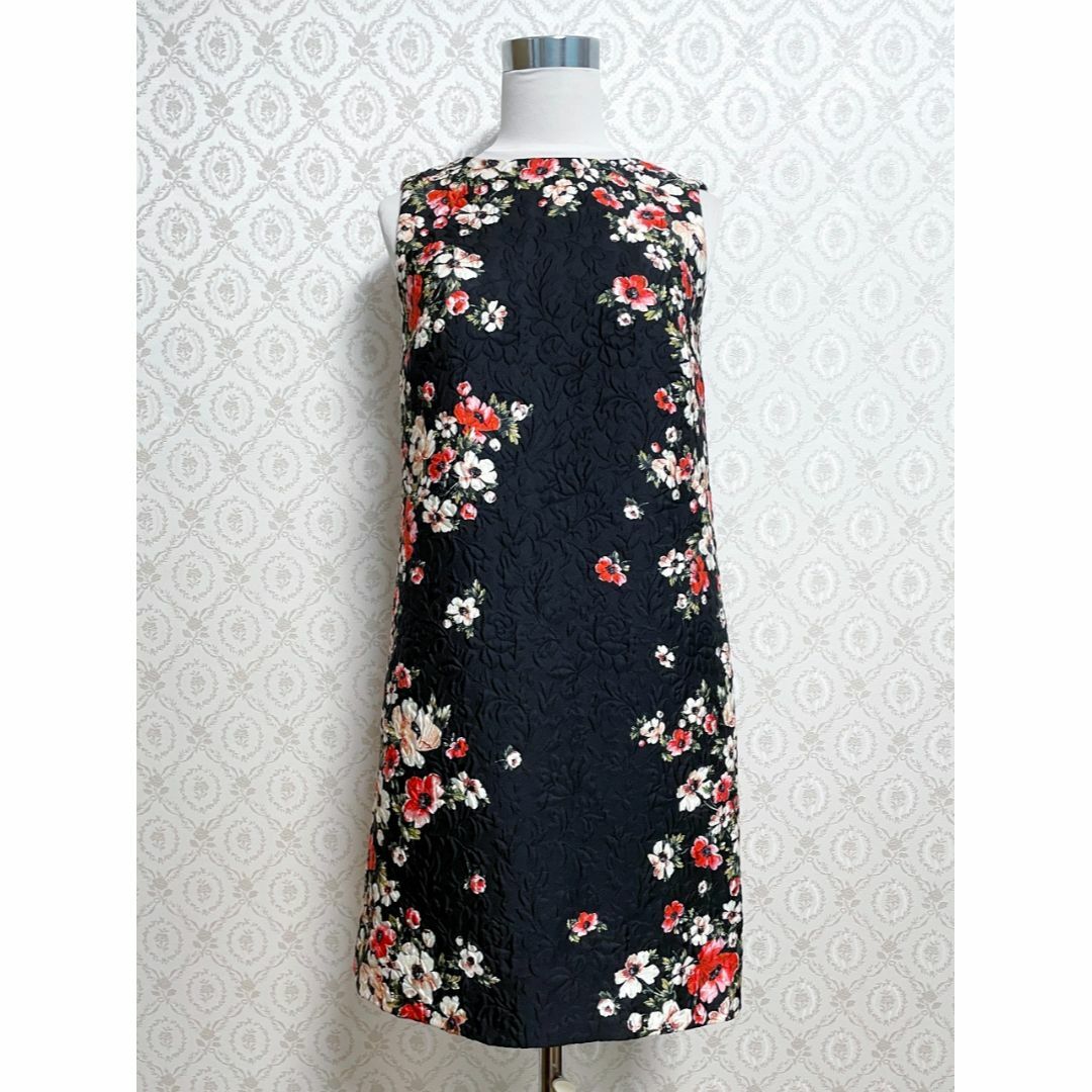 美品 DOLCE&GABBANA ドルチェ&ガッバーナ 花柄ジャカードワンピース | フリマアプリ ラクマ