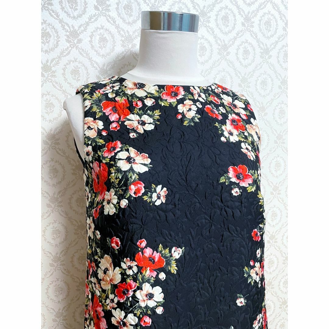 美品 DOLCE&GABBANA ドルチェ&ガッバーナ 花柄ジャカードワンピース