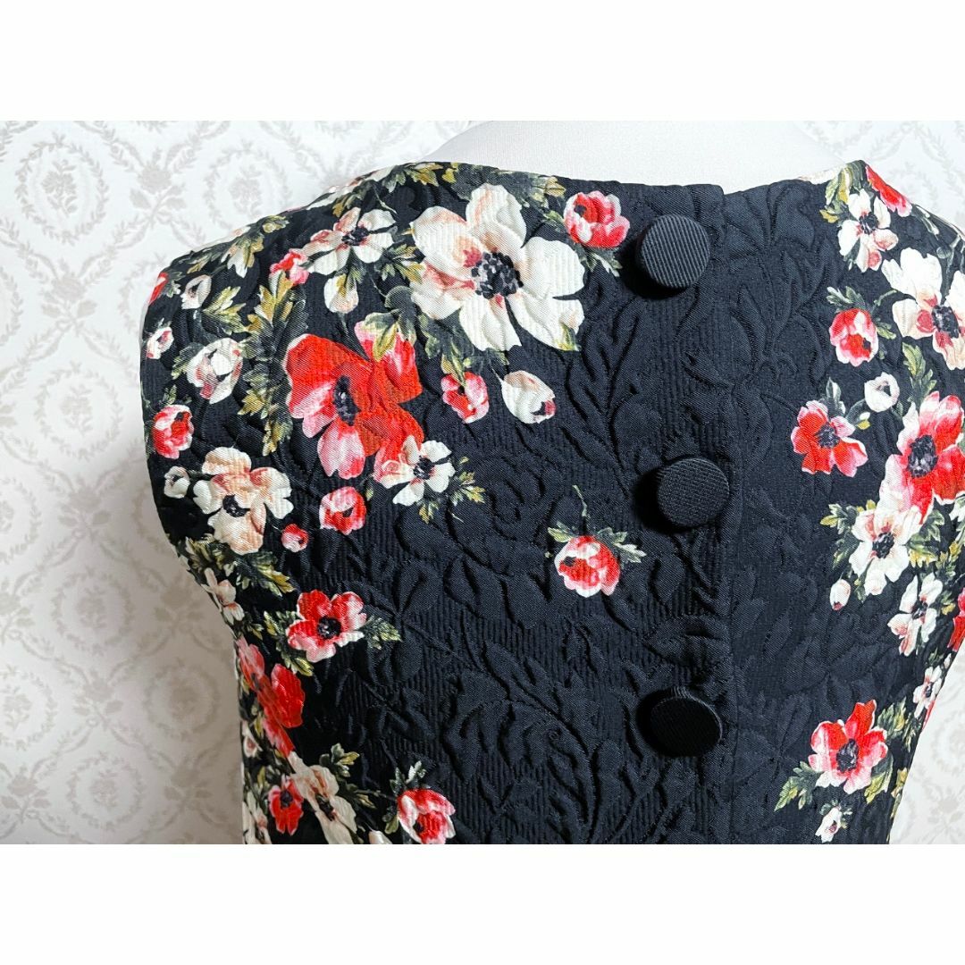 美品 DOLCE&GABBANA ドルチェ&ガッバーナ 花柄ジャカードワンピース