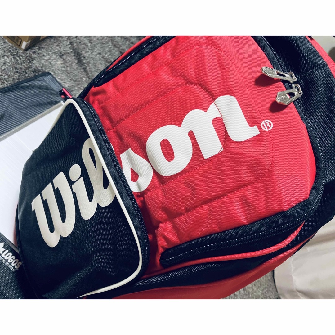 wilson(ウィルソン)の【超激レア！】Wilson ウィルソン バックパック 超希少デザイン 美品 スポーツ/アウトドアのテニス(バッグ)の商品写真