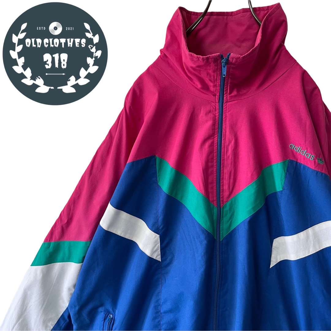 ジャケット/アウター【ADIDAS】アディダス 80s スペイン製 ウインドブレーカー マルチカラー