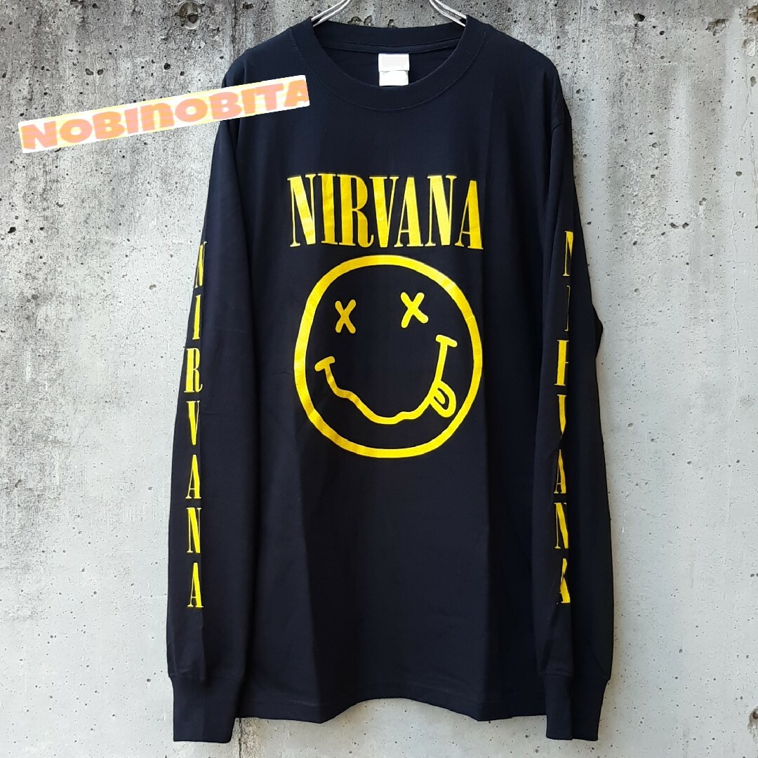 ONE OK ROCK(ワンオクロック)のXL)ロンT nirvana スマイル メンズのトップス(Tシャツ/カットソー(七分/長袖))の商品写真