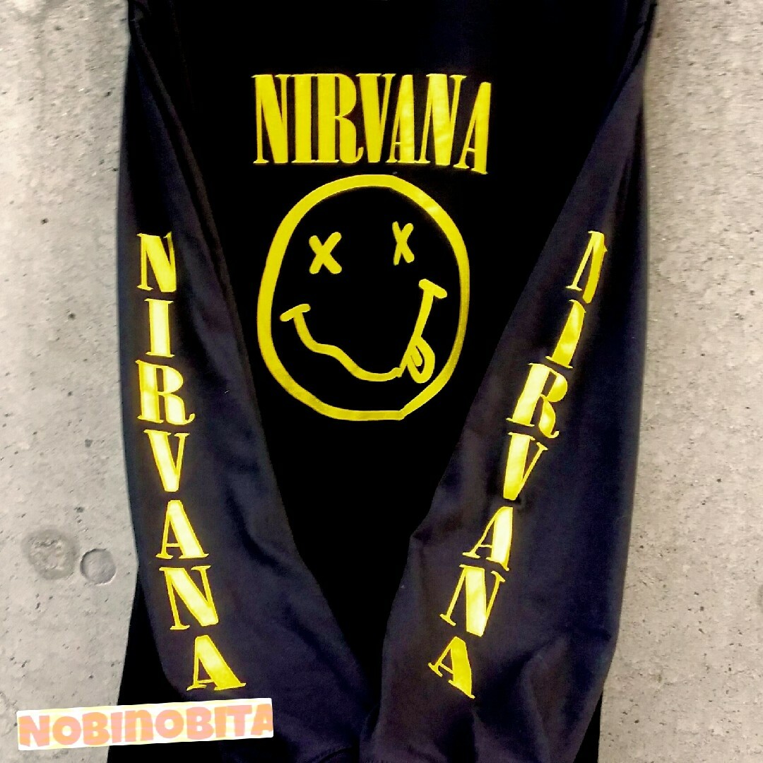 ONE OK ROCK(ワンオクロック)のXL)ロンT nirvana スマイル メンズのトップス(Tシャツ/カットソー(七分/長袖))の商品写真