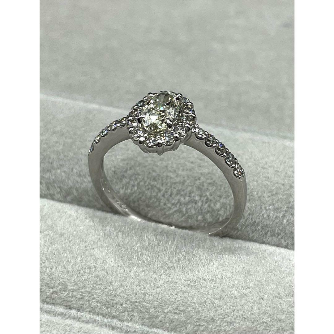 最終交渉可JQ147☆高級 ダイヤモンド0.864ct プラチナ リング ソ付-