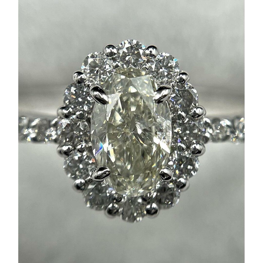 最終交渉可JQ147☆高級 ダイヤモンド0.864ct プラチナ リング ソ付-