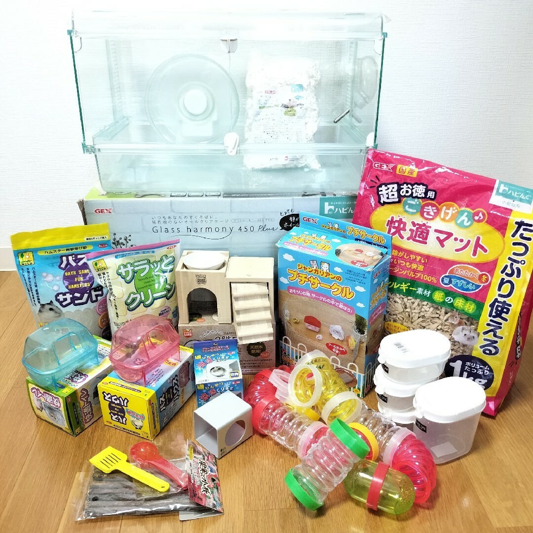 グラスハーモニー 450 プラス ハビんぐ ハムスター ゲージ 飼育セット ...