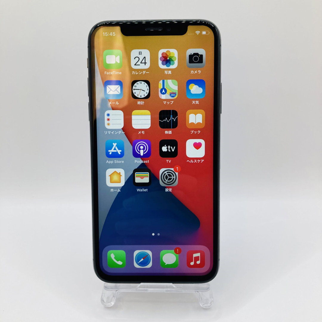 美品 iPhone X Space Gray 256GB SIMフリー(165)