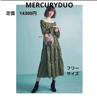 マーキュリーデュオ(MERCURYDUO)のマーキュリーデュオ小花ヴィンテージマキシワンピース　スナイデルレディースジルスチ(ロングワンピース/マキシワンピース)