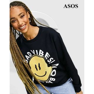 エイソス(asos)のASOS エイソス　スマイリープルオーバー　　トレーナー(トレーナー/スウェット)