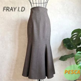 フレイアイディー(FRAY I.D)の【美品】フレイアイディー　チャックマーメードロングスカート(ロングワンピース/マキシワンピース)