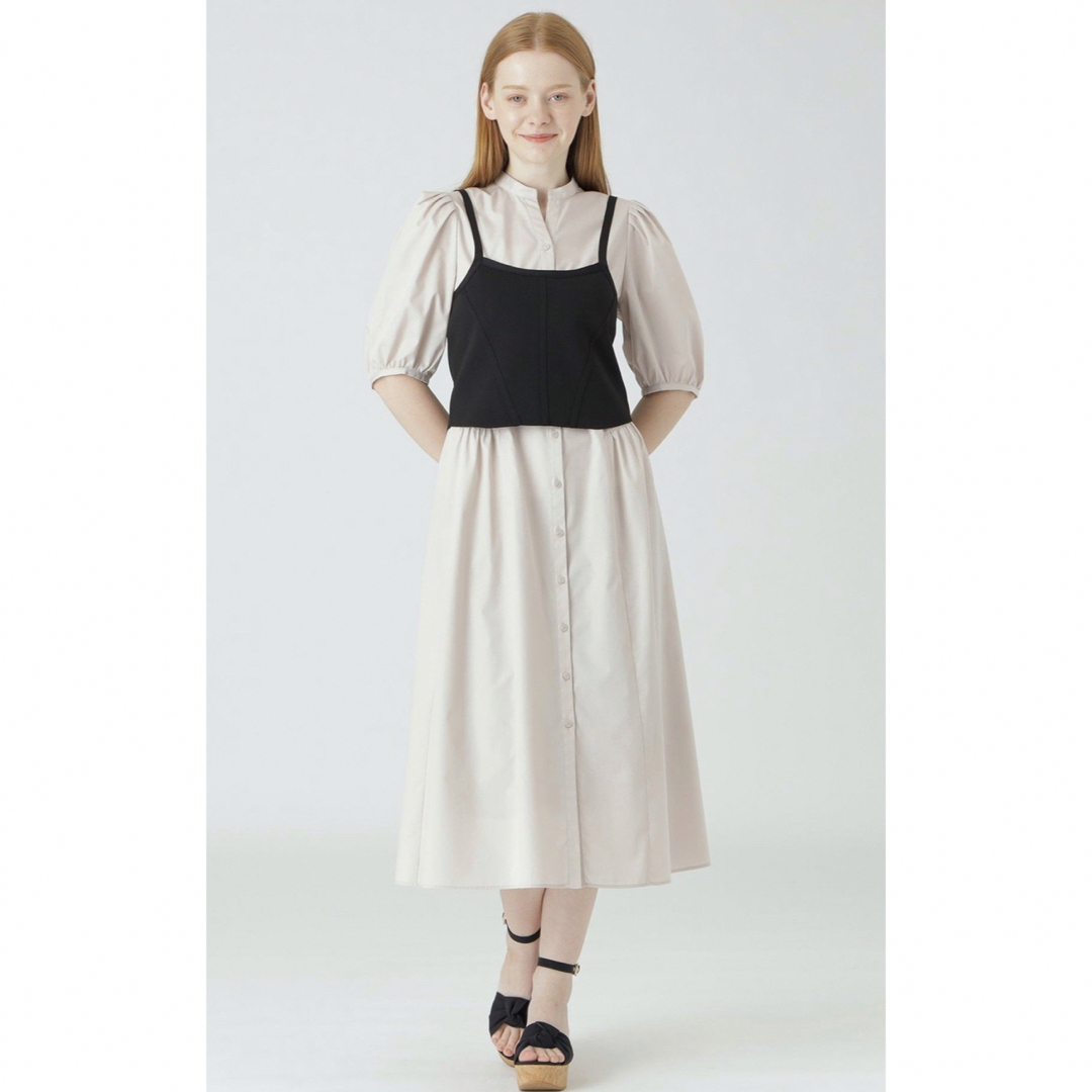 新品☆ブルーレーベルクレストブリッジ☆ ニットビスチェシャツドレス