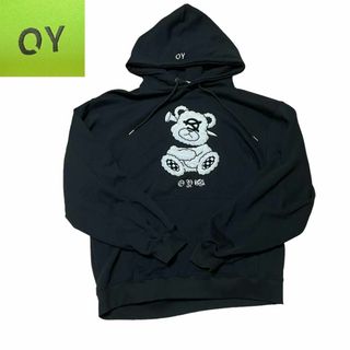 美品 OY オーワイ くま オードリー パーカー プルオーバー フーディ 黒