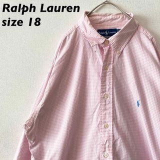 ラルフローレン(Ralph Lauren)のラルフローレン　長袖シャツ　ボタンダウン　チェック　カラーポニー　男女兼用(シャツ)