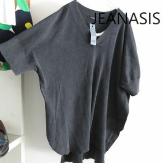 ジーナシス(JEANASIS)の新品 タグ付き　JEANASIS ジーナシス オーバーサイズ ニット　半袖(ニット/セーター)