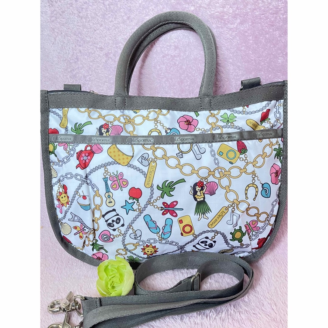 【入手困難☆LeSportsac】2way ハワイ柄　ショルダーバッグ