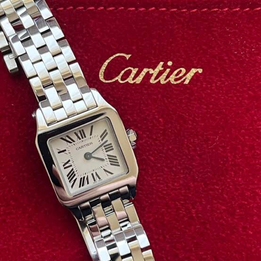 カルティエ Cartier♡サントス ドゥモワゼルSM 美品 - 腕時計