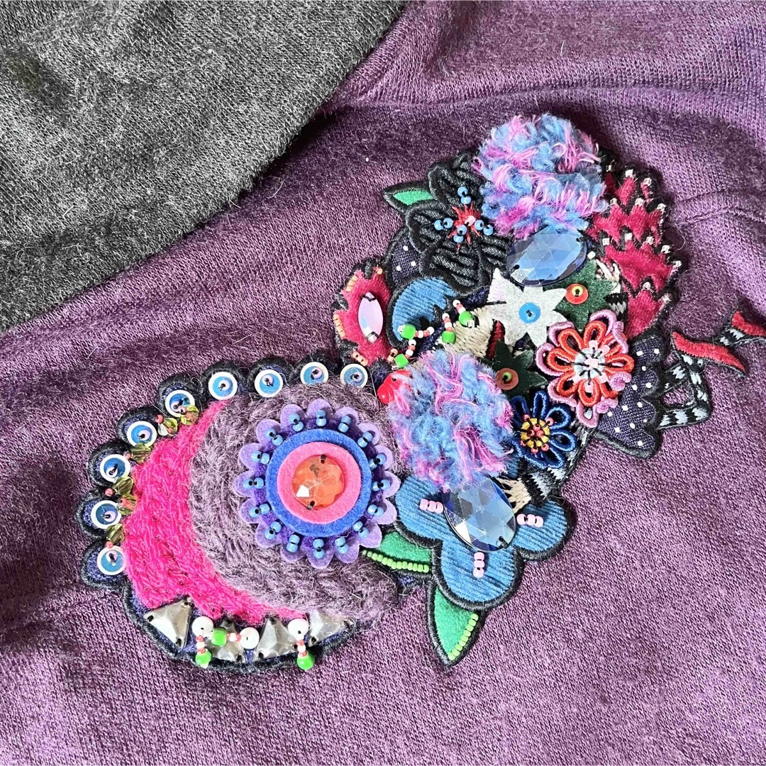 ALBEROBELLO - OLLEBOREBLA アルベロベロ カットソー ハイネック 刺繍