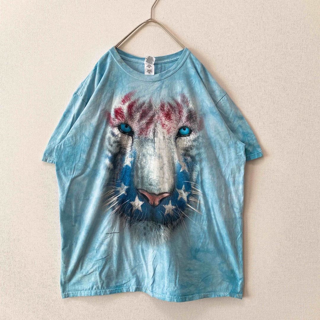 90s ヴィンテージ USED レトロ  ギルダン タイダイ 総柄 Tシャツ