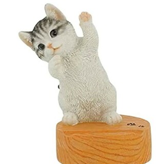 猫★スマホスタンド★置物★新品未開封★サバ白(その他)