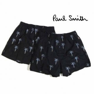 ポールスミス(Paul Smith)の【ポールスミス/Paul Smith】メンズトランクス・M・ブラック系×2枚(トランクス)