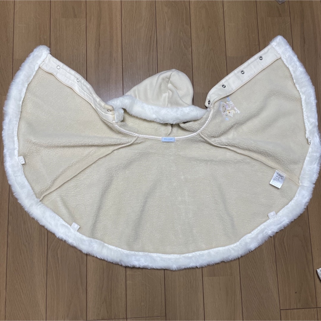 mikihouse(ミキハウス)の【未使用美品】ミキハウス ポンチョ アウター 70-85 キッズ/ベビー/マタニティのベビー服(~85cm)(ジャケット/コート)の商品写真