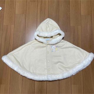 ミキハウス(mikihouse)の【未使用美品】ミキハウス ポンチョ アウター 70-85(ジャケット/コート)