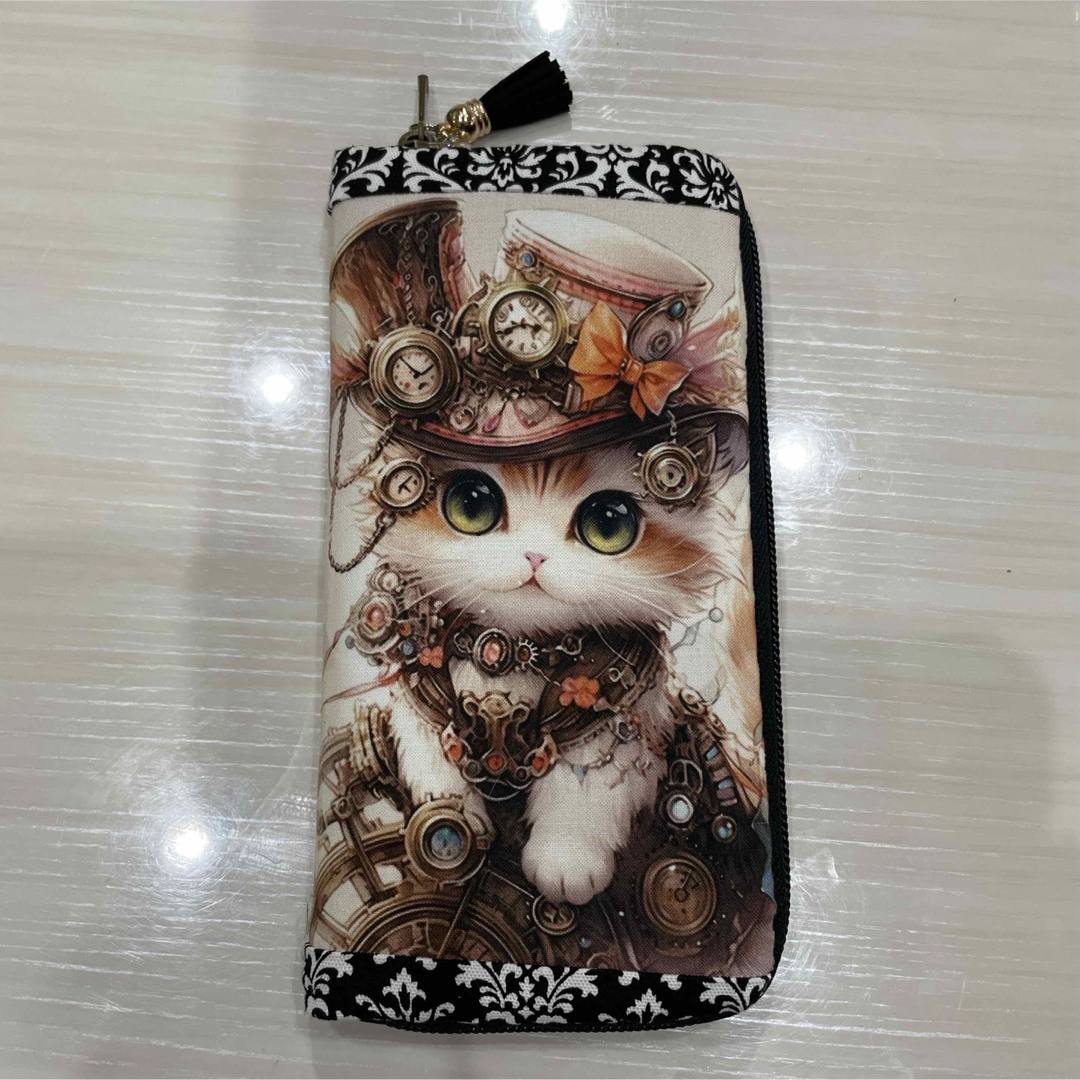 1点のみ‼️スチームパンク❤️猫ちゃん❤️長財布❤️ ハンドメイドのハンドメイド その他(その他)の商品写真