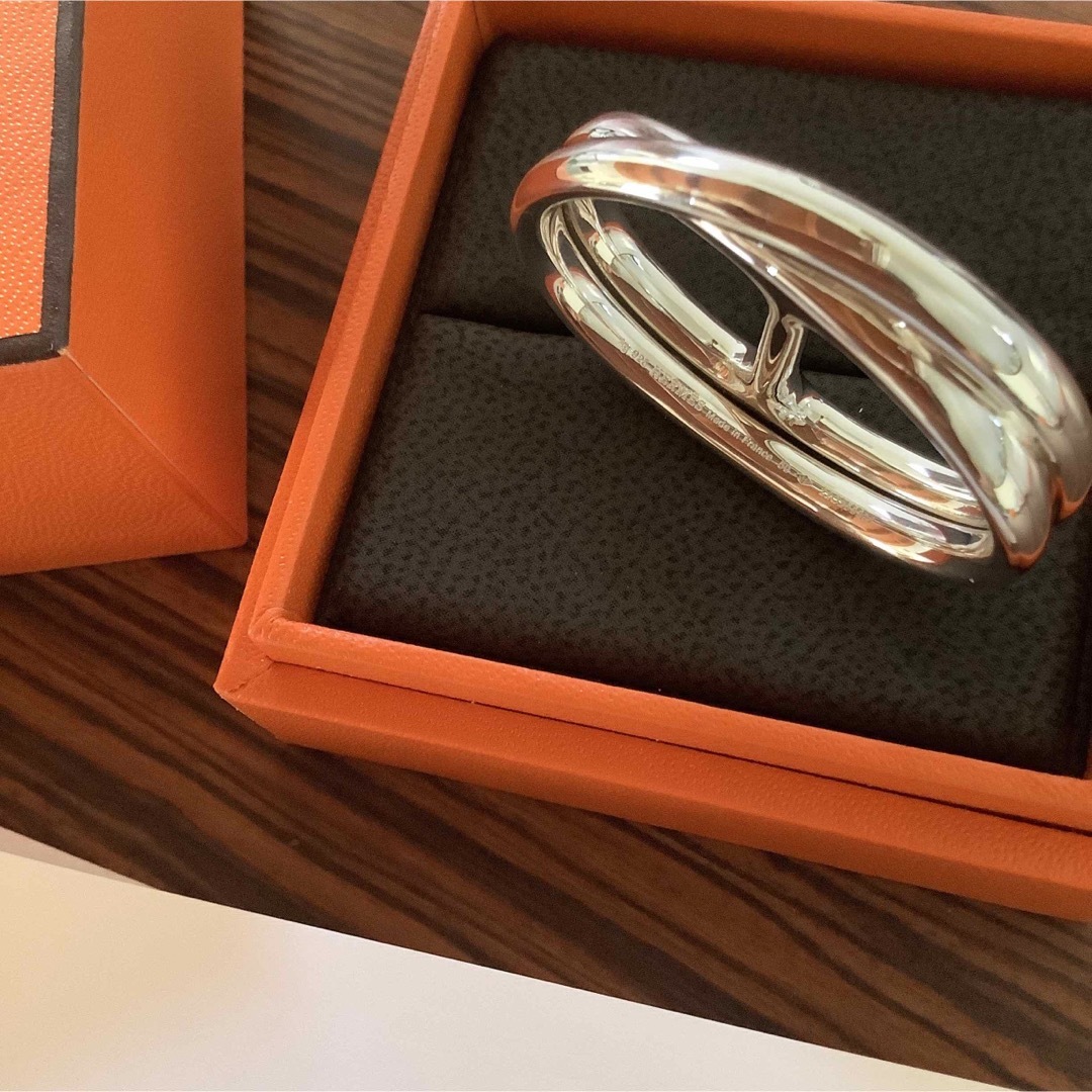 HERMES エルメス #52 12号 シェーヌダンクル 24 ダブル リング - リング HERMES エルメス #52 12号 シェーヌダンクル 24 ダブル リング - リング