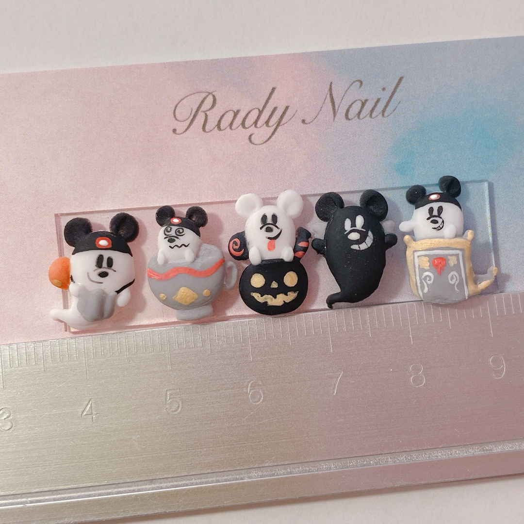 radynail ハロウィンネイル　ねずみさん　おばけ　3Dネイルパーツ 1