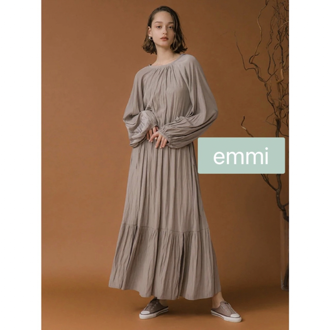 emmi atelier - 【emmi】ワッシャーワンピース インナー付の通販 by