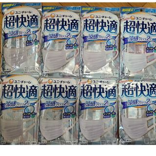 ユニチャーム(Unicharm)のママ様専用【超快適マスク】涼感マイナス２℃用 ふつう 40枚（5枚入×8袋）(日用品/生活雑貨)