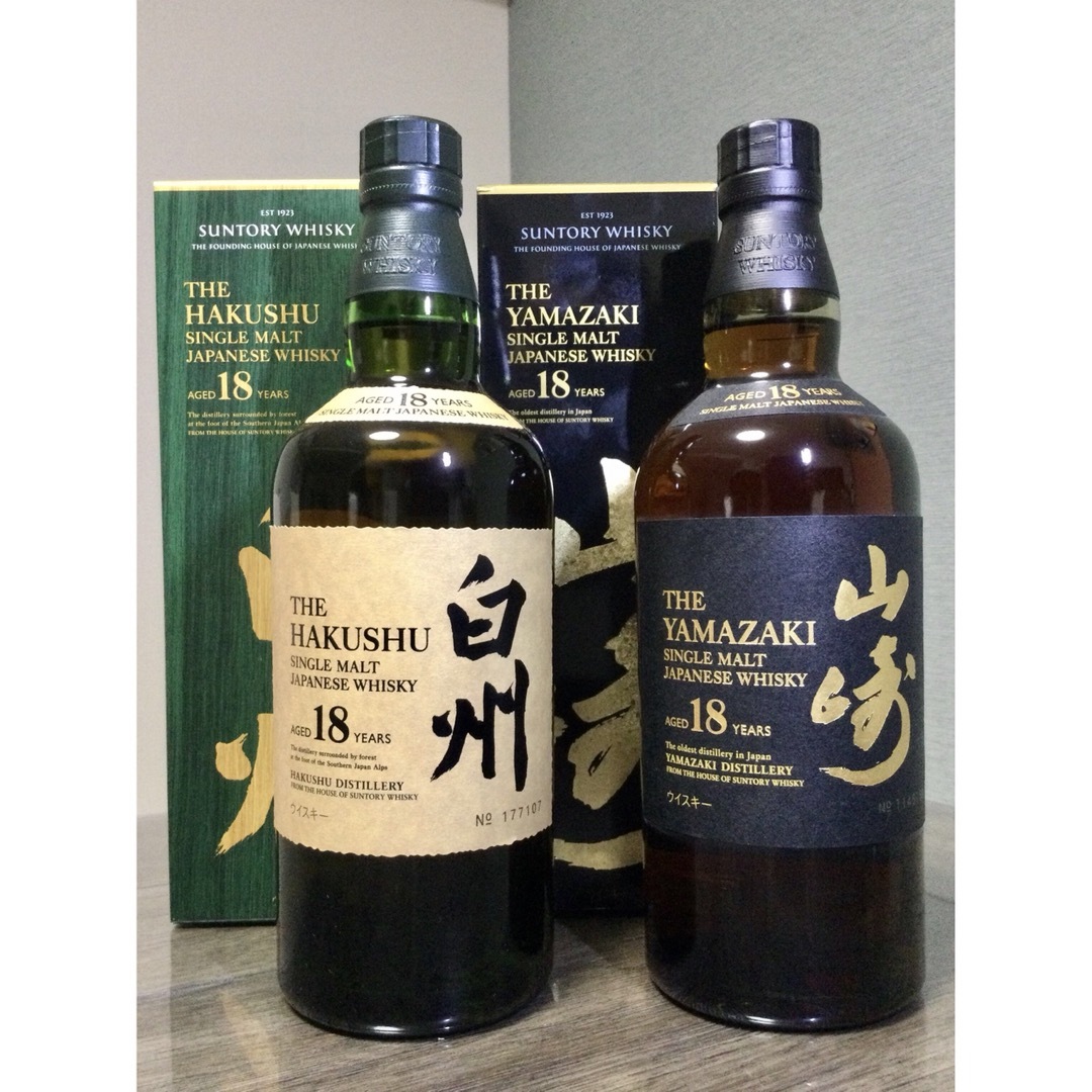 サントリー - 山崎18年 700ml【1本】、白州18年 700ml【1本】の通販 by