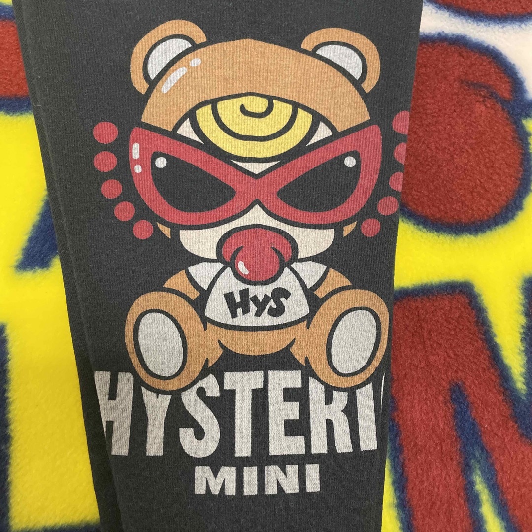 HYSTERIC MINI(ヒステリックミニ)の【中古】テディレギンス(120)🧸🖤 キッズ/ベビー/マタニティのキッズ服女の子用(90cm~)(パンツ/スパッツ)の商品写真