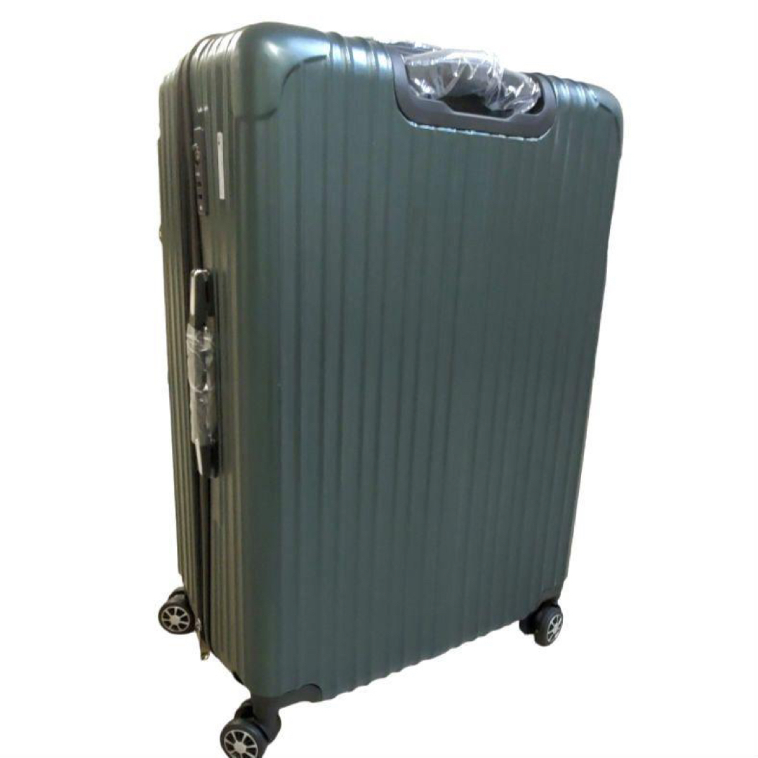 緑 大型 鍵つき スーツケース キャリーバッグ キャリーケース 機内持込 超軽量