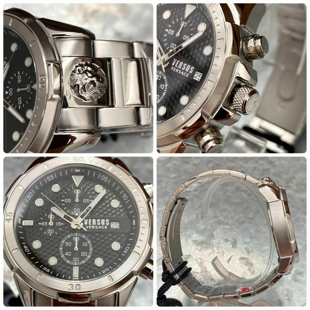 VERSACE - 【新品】腕時計 メンズ ヴェルサーチ クォーツ シルバー