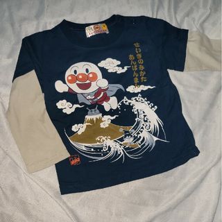 アンパンマン(アンパンマン)の人気‼️【USED】アンパンマン和風柄長袖袖切り替えTシャツ(その他)