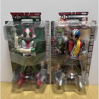 【送料込】仮面ライダー　ビッグサイズソフビ　V3&ライダーマン2体セット