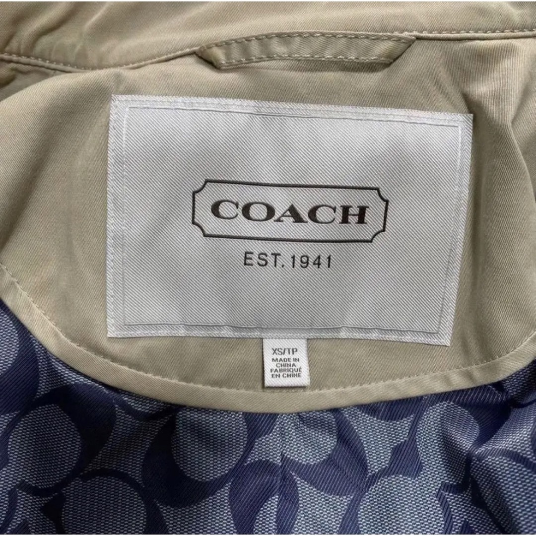 コーチ　COACH ショート丈　トレンチコート　シグネチャー　スプリング