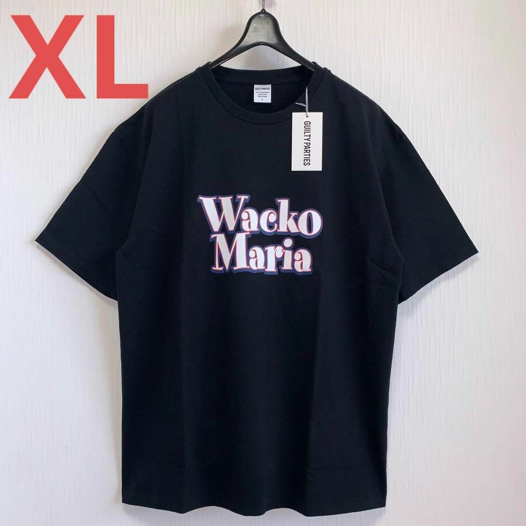 XLサイズ wackomaria ロゴ刺繍 Tシャツ 黒