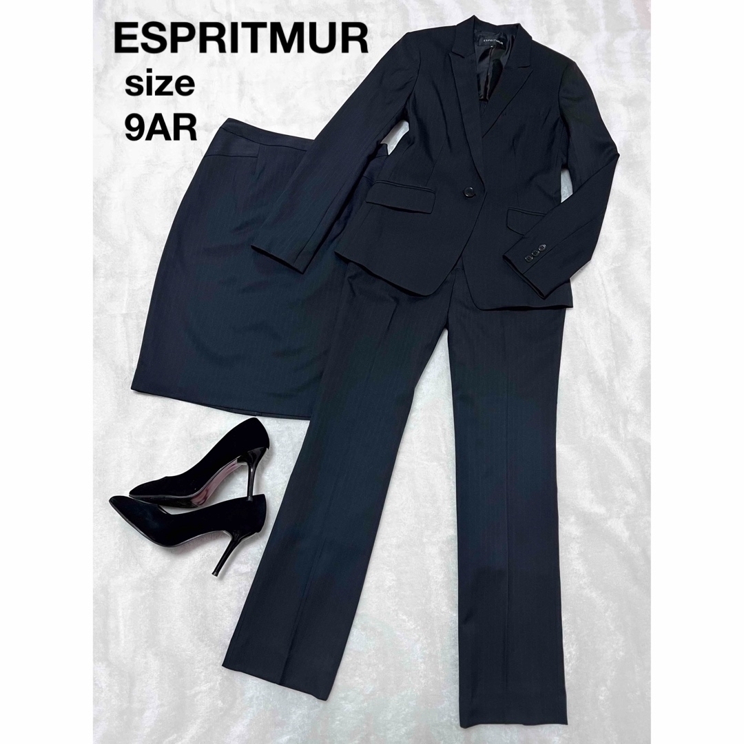 【極美品】ESPRITMUR フォーマルスーツ3点セット セレモニースーツ L