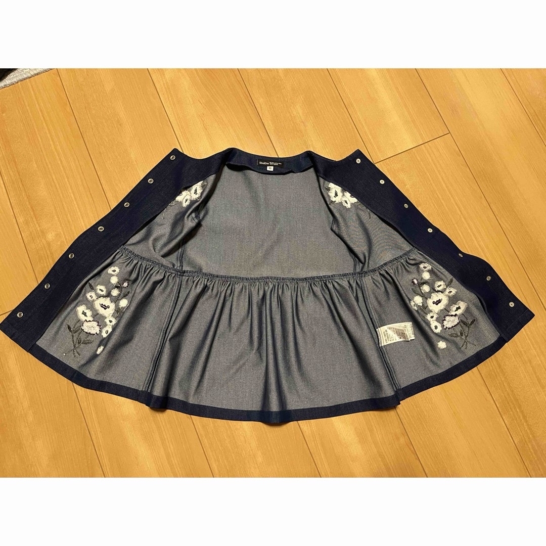 BeBe(ベベ)のBeBe 2way 90cm ワンピース　コート キッズ/ベビー/マタニティのキッズ服女の子用(90cm~)(ワンピース)の商品写真