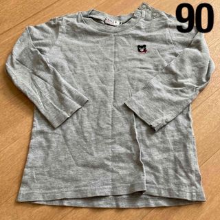 ダブルビー(DOUBLE.B)の＊ミキハウス ダブルビー ロンティ トップス 長袖 90サイズ＊中古(Tシャツ/カットソー)