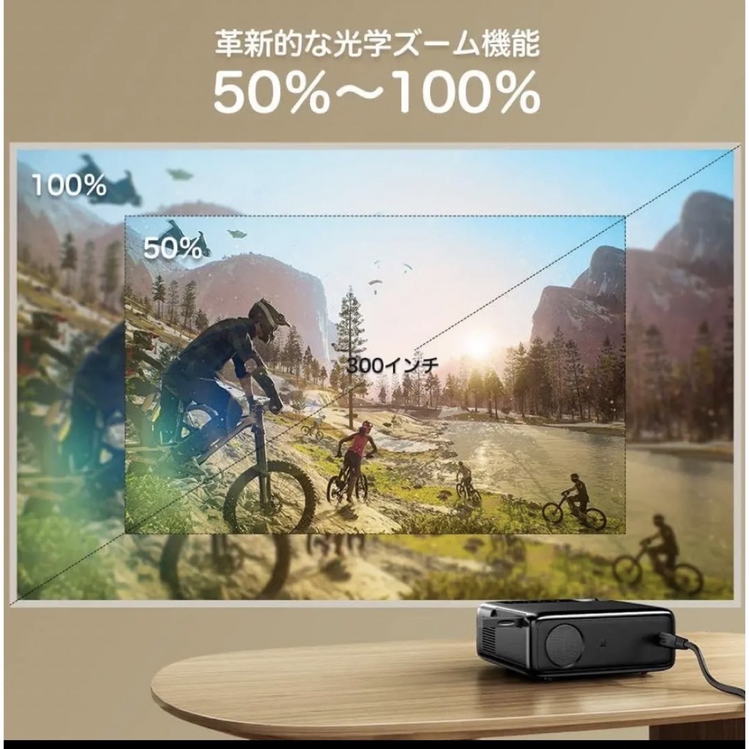 新品】プロジェクター 小型家庭用 5GWiFi 15000lm 4K対応の通販 by み